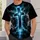 Radiant Cross And Winged Lion Symbol For Devotional Faith And Everyday Wear All-over Print Unisex T-shirt - 5