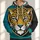 Wildcat Head Emblem With Teal Split Color For Everyday Streetwear And Commutes All-over Print Hoodie (Lightweight) - 1