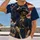 Cavalryman, Bison and Flag Tribute for Outdoor Gatherings and History Enthusiasts All-over Print Unisex T-shirt - 2