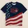 American Flag Stars and Stripes for Independence Day Celebrations and Summer Gatherings All-over Print Unisex T-shirt - 1