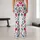 Strawberry and Teal Botanical Motifs for Yoga, Pilates and Everyday Wear Leggings - 10