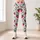Strawberry and Teal Botanical Motifs for Yoga, Pilates and Everyday Wear Leggings - 4