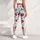 Strawberry and Teal Botanical Motifs for Yoga, Pilates and Everyday Wear Leggings - 6