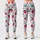 Strawberry and Teal Botanical Motifs for Yoga, Pilates and Everyday Wear Leggings - 3