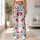 Strawberry and Teal Botanical Motifs for Yoga, Pilates and Everyday Wear Leggings - 12