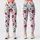 Strawberry and Teal Botanical Motifs for Yoga, Pilates and Everyday Wear Leggings - 1