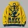 Nautical Football Crest for Game Day and Everyday Casual Wear for Navy Fans All-over Print Hoodie (Lightweight) - 5