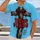 Red Cross And Crown Of Thorns Faith Message For Church Worship And Everyday Devotion All-over Print Unisex T-shirt - 2