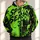 Neon Green Spooky Season 31 Baseball Style for Halloween Parties and Autumn Events All-over Print Hoodie (Lightweight) - 1