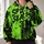 Neon Green Spooky Season 31 Baseball Style for Halloween Parties and Autumn Events All-over Print Hoodie (Lightweight) - 2