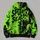 Neon Green Spooky Season 31 Baseball Style for Halloween Parties and Autumn Events All-over Print Hoodie (Lightweight) - 5