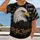 Bald Eagle And Honeycomb Flag Motif For Motorcycle Rides And Outdoor Camping All-over Print Unisex T-shirt - 2