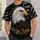 Bald Eagle And Honeycomb Flag Motif For Motorcycle Rides And Outdoor Camping All-over Print Unisex T-shirt - 5