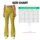 Yellow Olive Horizontal Stripes For Yoga Pilates And Everyday Activewear Leggings - 7