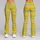 Yellow Olive Horizontal Stripes For Yoga Pilates And Everyday Activewear Leggings - 9