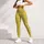 Yellow Olive Horizontal Stripes For Yoga Pilates And Everyday Activewear Leggings - 5