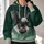 Bald Eagle Football Fan Art for Game Day Gatherings and Casual Weekend Wear All-over Print Hoodie (Lightweight) - 2