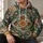 Teal Gold Floral Medallion for Cultural Celebrations and Elegant Everyday Wear All-over Print Hoodie (Lightweight) - 6