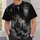 Gothic Cathedral Window and Bats for Haunted Halloween Nights and Fall Gatherings All-over Print Unisex T-shirt - 5
