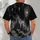 Gothic Cathedral Window and Bats for Haunted Halloween Nights and Fall Gatherings All-over Print Unisex T-shirt - 6