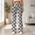Ivory Charcoal Checkerboard Style for Yoga Pilates and Everyday City Wear Leggings - 10