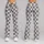 Ivory Charcoal Checkerboard Style for Yoga Pilates and Everyday City Wear Leggings - 9