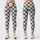 Ivory Charcoal Checkerboard Style for Yoga Pilates and Everyday City Wear Leggings - 3