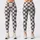 Ivory Charcoal Checkerboard Style for Yoga Pilates and Everyday City Wear Leggings - 1