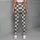 Ivory Charcoal Checkerboard Style for Yoga Pilates and Everyday City Wear Leggings - 5
