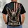 American Eagle and Flag for 250th Anniversary Celebration and Summer Patriotic Wear All-over Print Unisex T-shirt - 6
