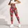 Pink Strawberry Scatter for Yoga, Pilates, and Everyday Summer Style Leggings - 4