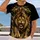Golden Roaring Lion and Cross for Faith, Worship, and Everyday Christian Style All-over Print Unisex T-shirt - 2