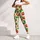 Scarlet Strawberries And Green Leaves For Yoga Pilates And Everyday Outings Leggings - 5