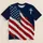 Distressed American Flag And Cross For Patriotic Faith And Independence Day All-over Print Unisex T-shirt - 1