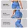 Blue Ombre Floral Blooms for Yoga, Running and Everyday Fitness Sessions Outdoors Leggings - 8