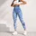 Blue Ombre Floral Blooms for Yoga, Running and Everyday Fitness Sessions Outdoors Leggings - 4