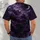 Purple Crescent Moon and Bats for Gothic Halloween Nights and Spooky Autumn Gatherings All-over Print Unisex T-shirt - 6