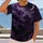 Purple Crescent Moon and Bats for Gothic Halloween Nights and Spooky Autumn Gatherings All-over Print Unisex T-shirt - 2