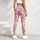 Pink White Floral Blossoms for Yoga Pilates and Everyday Wear for Women Leggings - 4
