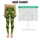 Olive And Lime Woodland Camo For Yoga Training, Running, And Outdoor Fitness For Women Leggings - 1