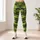 Olive And Lime Woodland Camo For Yoga Training, Running, And Outdoor Fitness For Women Leggings - 6