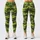 Olive And Lime Woodland Camo For Yoga Training, Running, And Outdoor Fitness For Women Leggings - 1