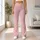 Blush Pink Ivory Botanical Sprigs for Yoga, Pilates and Everyday Activewear Leggings - 11