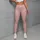 Blush Pink Ivory Botanical Sprigs for Yoga, Pilates and Everyday Activewear Leggings - 4
