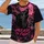 Howling Wolf Beneath Pink Moon for Bold Nighttime Casual Style and Outdoor Adventures All-over Print Unisex T-shirt - 2