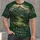 Mountain Golf Course Cross at Sunrise for Faith-Focused Fairway Days on the Green All-over Print Unisex T-shirt - 4