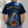 Halloween Fishing Night Lake Scene for Autumn Anglers All-over Print Unisex T-shirt - 6
