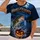 Halloween Fishing Night Lake Scene for Autumn Anglers All-over Print Unisex T-shirt - 2