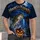 Halloween Fishing Night Lake Scene for Autumn Anglers All-over Print Unisex T-shirt - 4