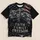 Faith Cross and American Flag Mountain Scene for Patriotic Everyday Wear All-over Print Unisex T-shirt - 1